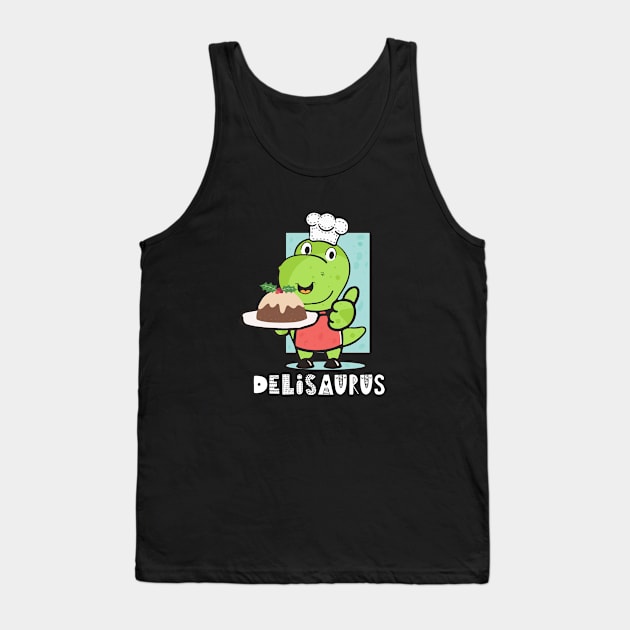Dinosaur Pun, Punny, Text, Words, Cooking, Baking Tank Top by iHeartDinosaurs